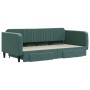 Trundle sofa bed with drawers dark green velvet 100x200 cm by vidaXL, Beds and slatted bases - Ref: Foro24-3197120, Price: 36...