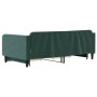 Trundle sofa bed with drawers dark green velvet 100x200 cm by vidaXL, Beds and slatted bases - Ref: Foro24-3197120, Price: 36...