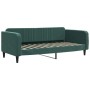 Trundle sofa bed with drawers dark green velvet 100x200 cm by vidaXL, Beds and slatted bases - Ref: Foro24-3197120, Price: 36...