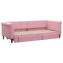 Sofá cama nido con cajones terciopelo rosa 80x200 cm de vidaXL, Camas y somieres - Ref: Foro24-3197815, Precio: 330,51 €, Des...