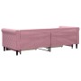 Sofá cama nido con cajones terciopelo rosa 80x200 cm de vidaXL, Camas y somieres - Ref: Foro24-3197815, Precio: 330,51 €, Des...