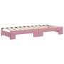 Sofá cama nido con cajones terciopelo rosa 80x200 cm de vidaXL, Camas y somieres - Ref: Foro24-3197815, Precio: 330,51 €, Des...