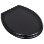 MDF WC toilet seat cover black design by vidaXL, Toilet and bidet seats - Ref: Foro24-140802, Price: 32,31 €, Discount: %