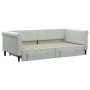 Trundle sofa bed with drawers light gray velvet 90x190 cm by vidaXL, Beds and slatted bases - Ref: Foro24-3197832, Price: 306...