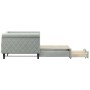 Trundle sofa bed with drawers light gray velvet 90x190 cm by vidaXL, Beds and slatted bases - Ref: Foro24-3197832, Price: 306...