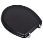 MDF WC toilet seat cover black design by vidaXL, Toilet and bidet seats - Ref: Foro24-140802, Price: 32,31 €, Discount: %