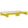 Trundle sofa bed with drawers yellow velvet 100x200 cm by vidaXL, Beds and slatted bases - Ref: Foro24-3197123, Price: 377,46...