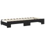 Sofá cama nido con cajones terciopelo negro 80x200 cm de vidaXL, Camas y somieres - Ref: Foro24-3197816, Precio: 332,06 €, De...