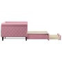 Sofá cama nido con cajones terciopelo rosa 90x200 cm de vidaXL, Camas y somieres - Ref: Foro24-3197822, Precio: 332,99 €, Des...