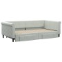 Trundle sofa bed with drawers light gray velvet 100x200 cm by vidaXL, Beds and slatted bases - Ref: Foro24-3197826, Price: 35...