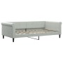 Trundle sofa bed with drawers light gray velvet 100x200 cm by vidaXL, Beds and slatted bases - Ref: Foro24-3197826, Price: 35...