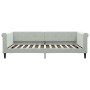 Sofá cama nido con cajones terciopelo gris claro 100x200 cm de vidaXL, Camas y somieres - Ref: Foro24-3197826, Precio: 352,68...