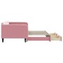 Sofá cama nido con cajones terciopelo rosa 100x200 cm de vidaXL, Camas y somieres - Ref: Foro24-3197121, Precio: 375,56 €, De...