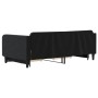 Sofá cama nido con cajones terciopelo negro 100x200 cm de vidaXL, Camas y somieres - Ref: Foro24-3197122, Precio: 329,02 €, D...