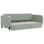 Trundle sofa bed with drawers light gray velvet 90x190 cm by vidaXL, Beds and slatted bases - Ref: Foro24-3197124, Price: 317...