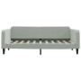 Trundle sofa bed with drawers light gray velvet 90x190 cm by vidaXL, Beds and slatted bases - Ref: Foro24-3197124, Price: 317...