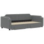 Sofá cama nido con cajones tela gris oscuro 100x200 cm de vidaXL, Camas y somieres - Ref: Foro24-3197676, Precio: 338,65 €, D...