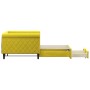 Trundle sofa bed with drawers yellow velvet 90x200 cm by vidaXL, Beds and slatted bases - Ref: Foro24-3197824, Price: 366,22 ...