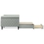 Trundle sofa bed with drawers light gray velvet 80x200 cm by vidaXL, Beds and slatted bases - Ref: Foro24-3197812, Price: 321...