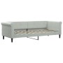 Trundle sofa bed with drawers light gray velvet 80x200 cm by vidaXL, Beds and slatted bases - Ref: Foro24-3197812, Price: 321...