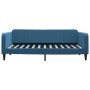 Trundle sofa bed with drawers blue velvet 100x200 cm by vidaXL, Beds and slatted bases - Ref: Foro24-3197117, Price: 336,36 €...