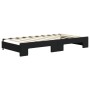 Sofá cama nido con cajones terciopelo negro 90x190 cm de vidaXL, Camas y somieres - Ref: Foro24-3197126, Precio: 355,99 €, De...