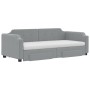 Trundle sofa bed with drawers light gray fabric 80x200 cm by vidaXL, Beds and slatted bases - Ref: Foro24-3197683, Price: 499...