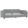 Trundle sofa bed with drawers light gray fabric 80x200 cm by vidaXL, Beds and slatted bases - Ref: Foro24-3197683, Price: 499...