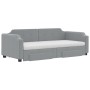 Trundle sofa bed with drawers light gray fabric 90x190 cm by vidaXL, Beds and slatted bases - Ref: Foro24-3197698, Price: 514...