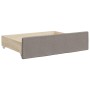 Sofá cama nido con cajones tela gris taupe 80x200 cm de vidaXL, Camas y somieres - Ref: Foro24-3197686, Precio: 499,25 €, Des...