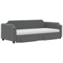 Sofá cama nido con cajones tela gris oscuro 100x200 cm de vidaXL, Camas y somieres - Ref: Foro24-3197694, Precio: 502,23 €, D...