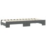 Sofá cama nido con cajones tela gris oscuro 100x200 cm de vidaXL, Camas y somieres - Ref: Foro24-3197694, Precio: 502,23 €, D...