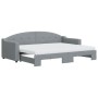 Sofá cama nido con colchón tela gris claro 80x200 cm de vidaXL, Camas y somieres - Ref: Foro24-3197543, Precio: 454,65 €, Des...