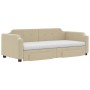 Sofá cama nido con cajones tela color crema 80x200 cm de vidaXL, Camas y somieres - Ref: Foro24-3197687, Precio: 493,03 €, De...