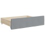 Sofá cama nido con cajones tela gris claro 100x200 cm de vidaXL, Camas y somieres - Ref: Foro24-3197693, Precio: 636,46 €, De...