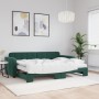 Sofá cama nido con colchón terciopelo verde oscuro 80x200 cm de vidaXL, Camas y somieres - Ref: Foro24-3196948, Precio: 450,2...