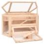 Hamsterkäfig aus massivem Tannenholz 80x40x43 cm von vidaXL, Käfige und Lebensräume für Kleintiere - Ref: Foro24-172379, Prei...