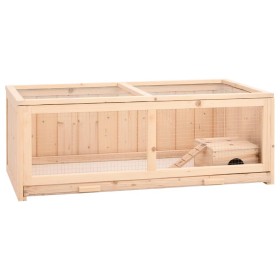 Hamsterkäfig aus massivem Tannenholz 104x52x38 cm von vidaXL, Käfige und Lebensräume für Kleintiere - Ref: Foro24-172383, Pre...