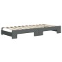 Trundle sofa bed with drawers dark gray fabric 90x200 cm by vidaXL, Beds and slatted bases - Ref: Foro24-3197567, Price: 392,...