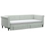 Trundle sofa bed with drawers light gray velvet 80x200 cm by vidaXL, Beds and slatted bases - Ref: Foro24-3197836, Price: 464...