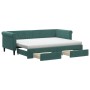 Sofá cama nido con cajones terciopelo verde oscuro 80x200 cm de vidaXL, Camas y somieres - Ref: Foro24-3197838, Precio: 502,0...