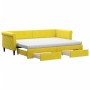 Trundle sofa bed with drawers yellow velvet 80x200 cm by vidaXL, Beds and slatted bases - Ref: Foro24-3197841, Price: 515,27 ...