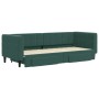 Trundle sofa bed with drawers dark green velvet 80x200 cm by vidaXL, Beds and slatted bases - Ref: Foro24-3196734, Price: 340...