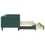 Trundle sofa bed with drawers dark green velvet 80x200 cm by vidaXL, Beds and slatted bases - Ref: Foro24-3196734, Price: 340...