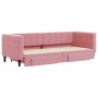 Sofá cama nido con cajones terciopelo rosa 80x200 cm de vidaXL, Camas y somieres - Ref: Foro24-3196735, Precio: 327,17 €, Des...