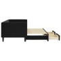 Sofá cama nido con cajones terciopelo negro 80x200 cm de vidaXL, Camas y somieres - Ref: Foro24-3196736, Precio: 328,71 €, De...