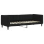 Sofá cama nido con cajones terciopelo negro 80x200 cm de vidaXL, Camas y somieres - Ref: Foro24-3196736, Precio: 328,71 €, De...