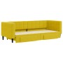 Sofá cama nido con cajones terciopelo amarillo 80x200 cm de vidaXL, Camas y somieres - Ref: Foro24-3196737, Precio: 356,99 €,...