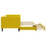 Sofá cama nido con cajones terciopelo amarillo 80x200 cm de vidaXL, Camas y somieres - Ref: Foro24-3196737, Precio: 356,99 €,...