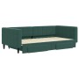 Sofá cama nido con cajones terciopelo verde oscuro 100x200 cm de vidaXL, Camas y somieres - Ref: Foro24-3196748, Precio: 338,...